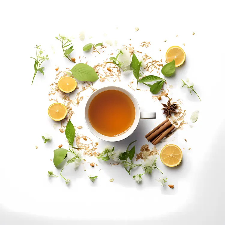 Herbal Tea with Lemon and Cinnamon