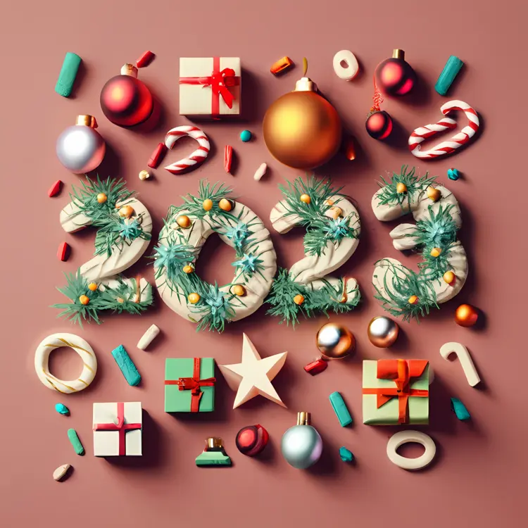 Christmas 2023 Greeting with Presents