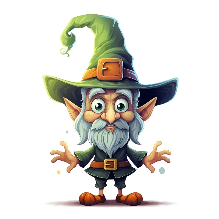 Old Wizard with Witch Hat