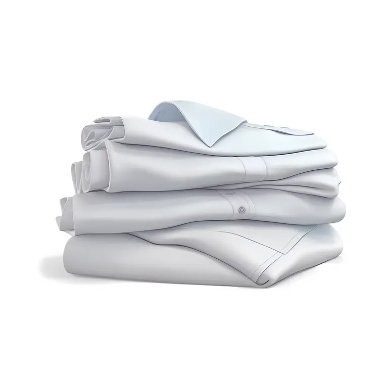 Stack of White Folded Clothes