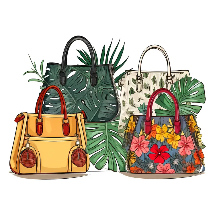 Stylish Handbags with Tropical Designs