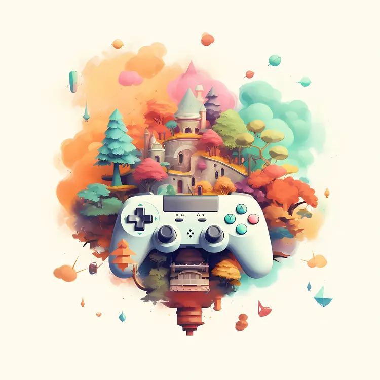 Fantasy World with Game Controller