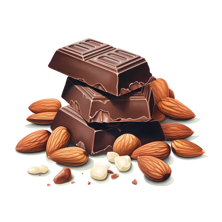 Chocolate Bars and Almonds