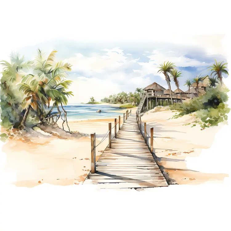 Tropical Beach Path
