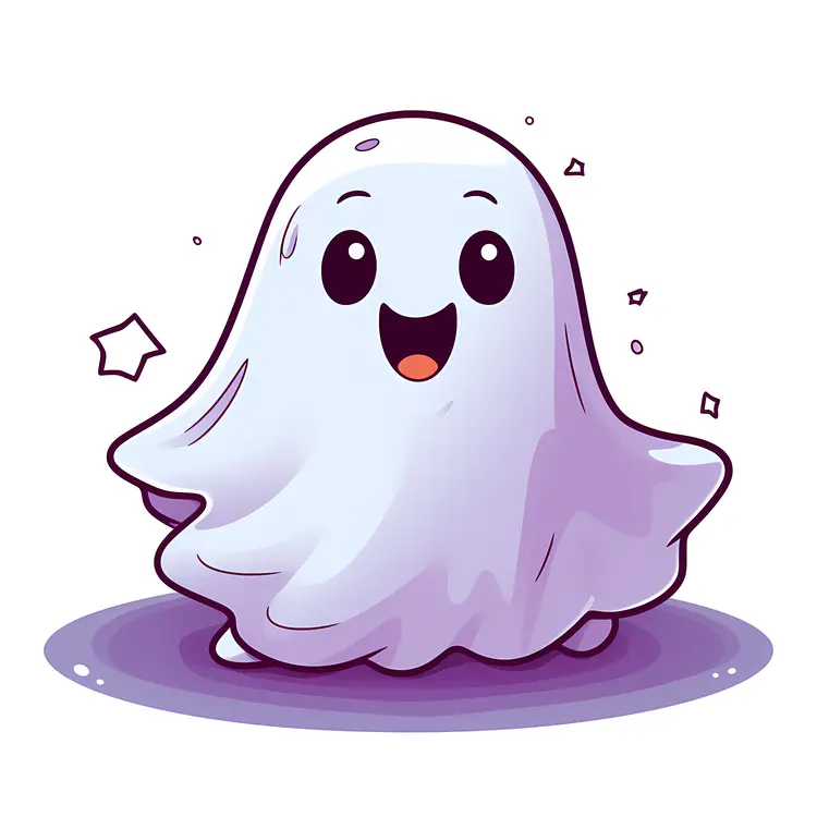 Cute Cartoon Ghost for Halloween