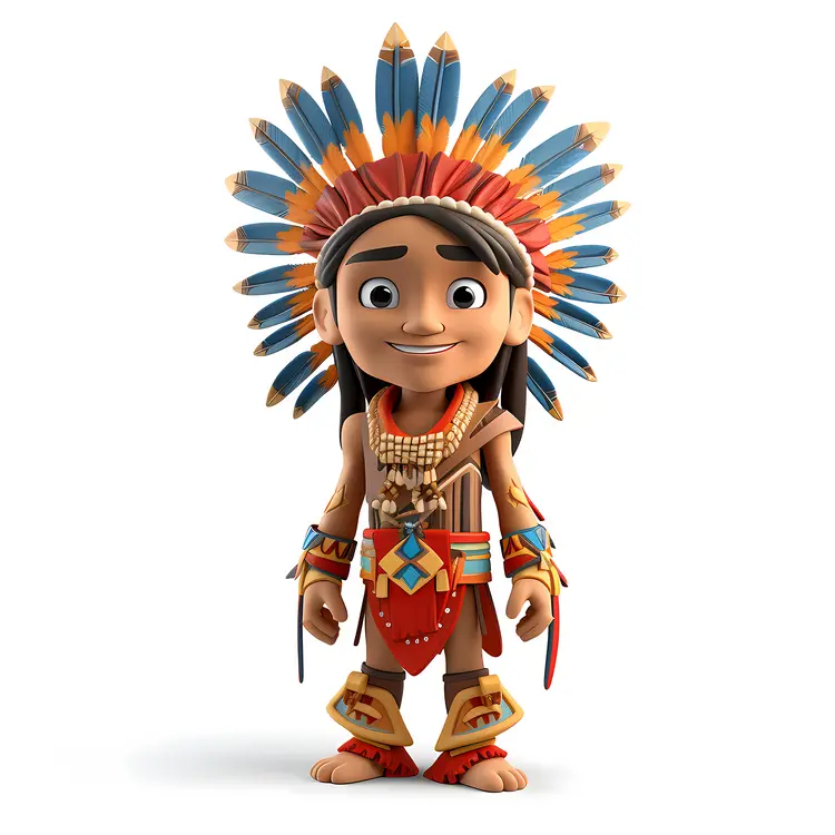Boy in Traditional Headdress