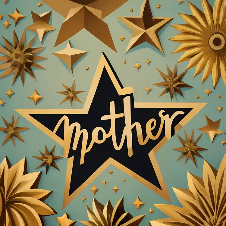 Mother with Golden Stars