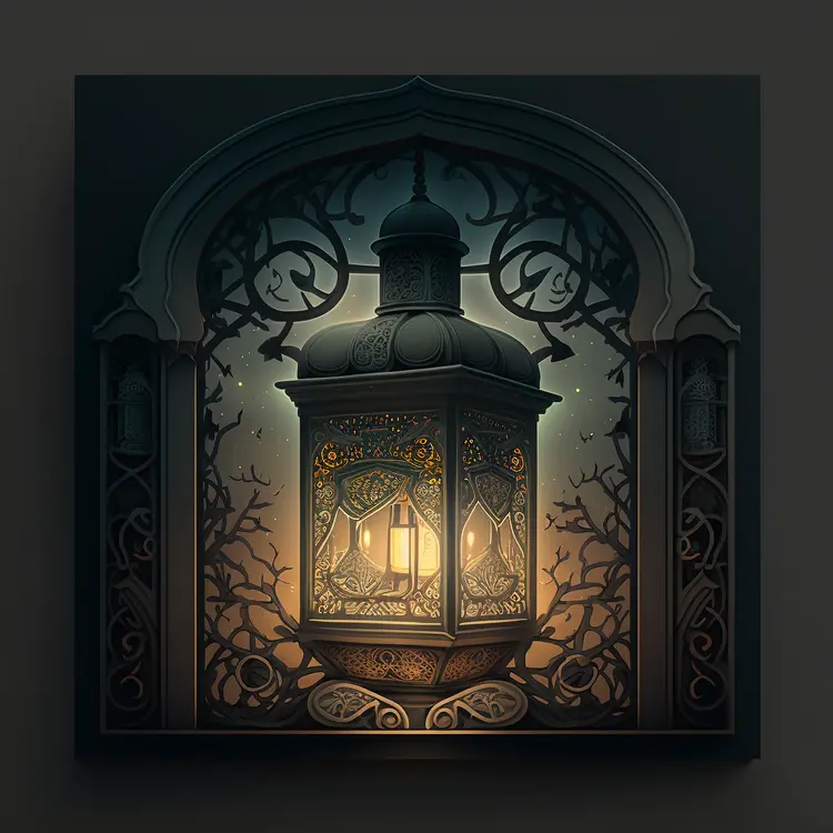 Vintage Lantern with Intricate Design