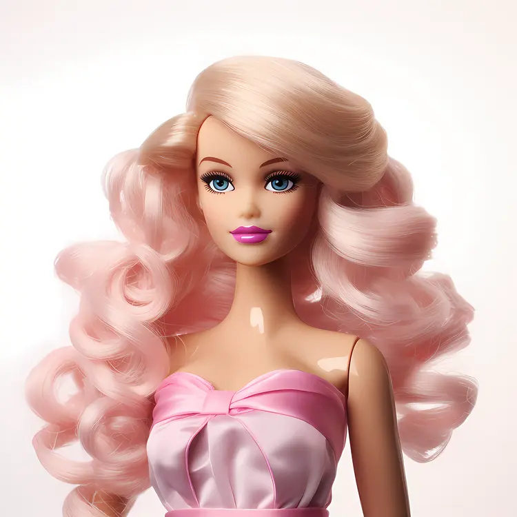 Beautiful Fashion Doll with Pink Dress
