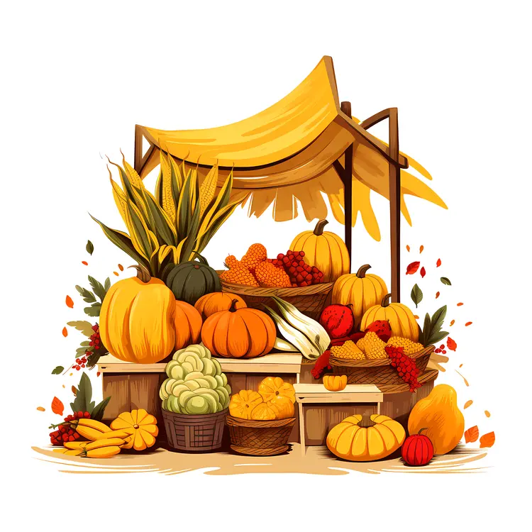 Autumn Harvest Market Stall