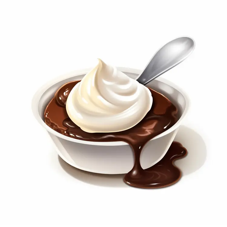 Creamy Chocolate Pudding in a Bowl