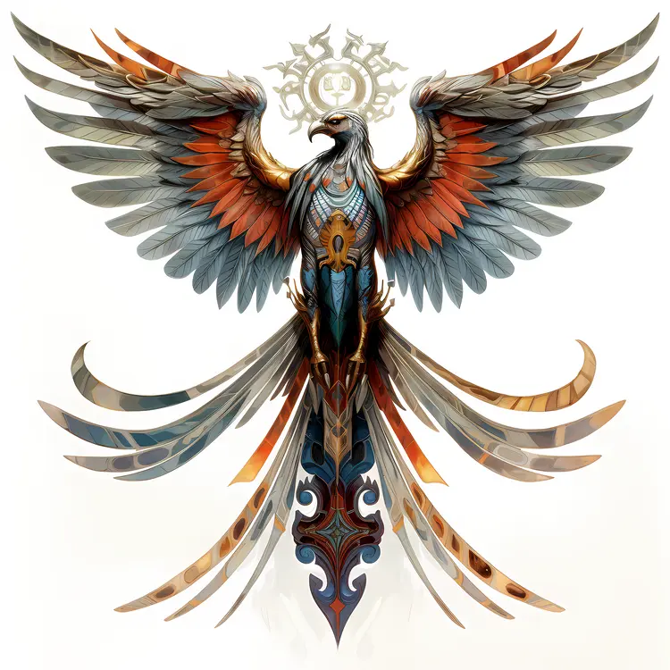 Eagle with Radiant Plumage