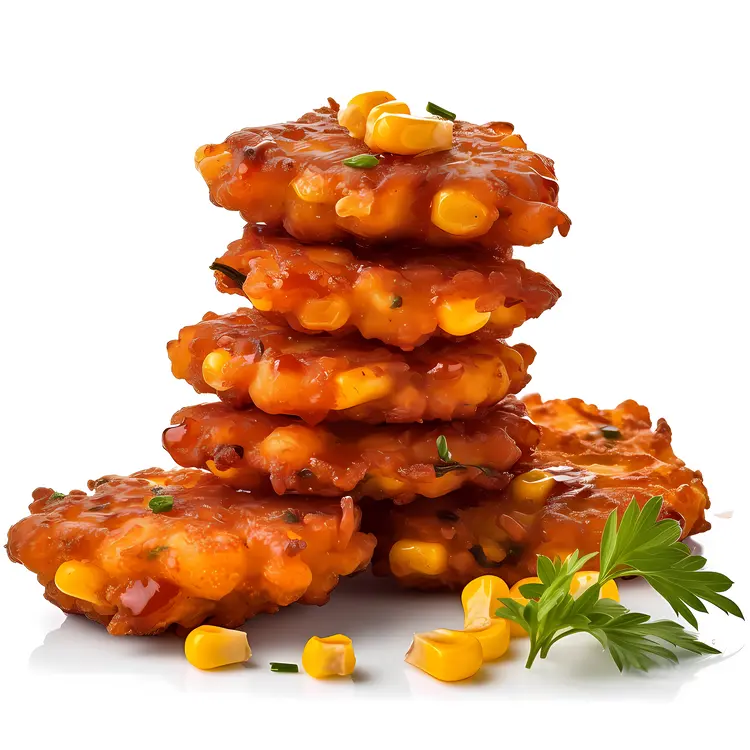 Delicious Corn Fritters Stack