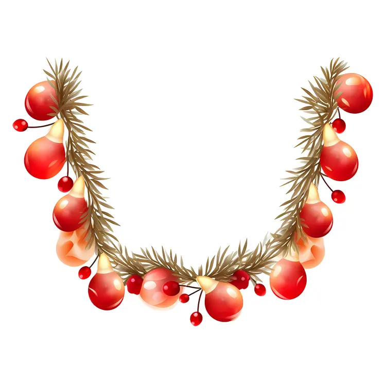 Christmas Garland with Ornaments