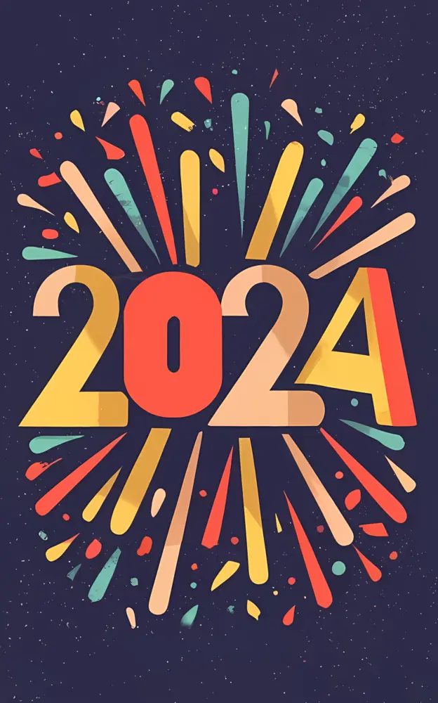 2024 Celebration with Fireworks