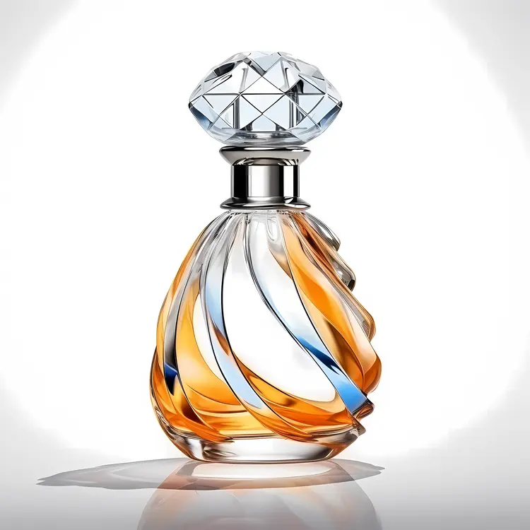 Elegant Perfume Bottle with Intricate Design