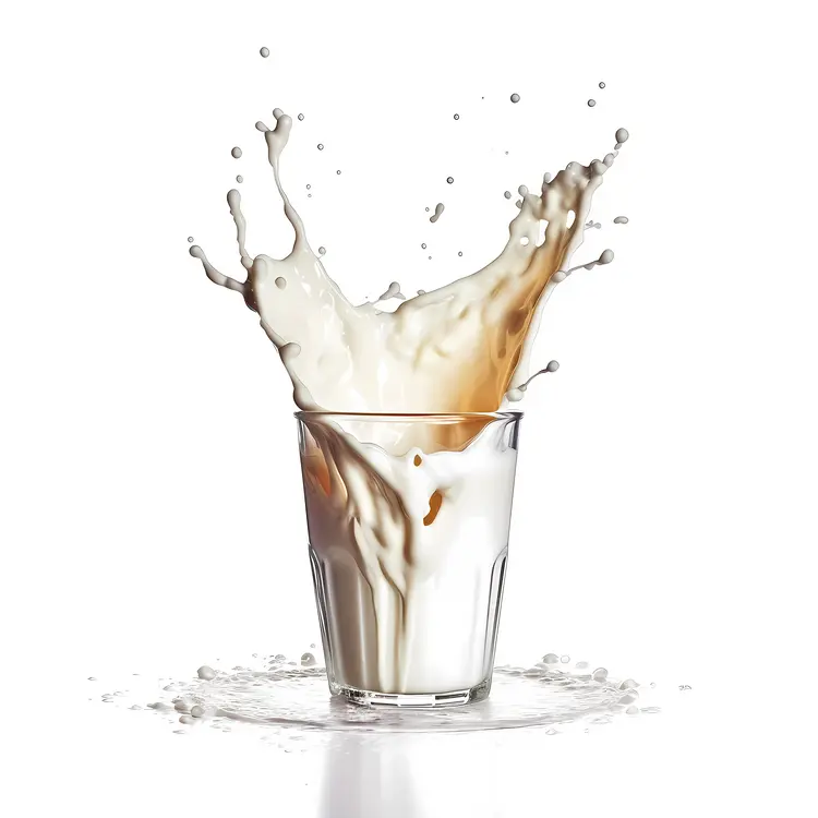 Milk Splash in Glass
