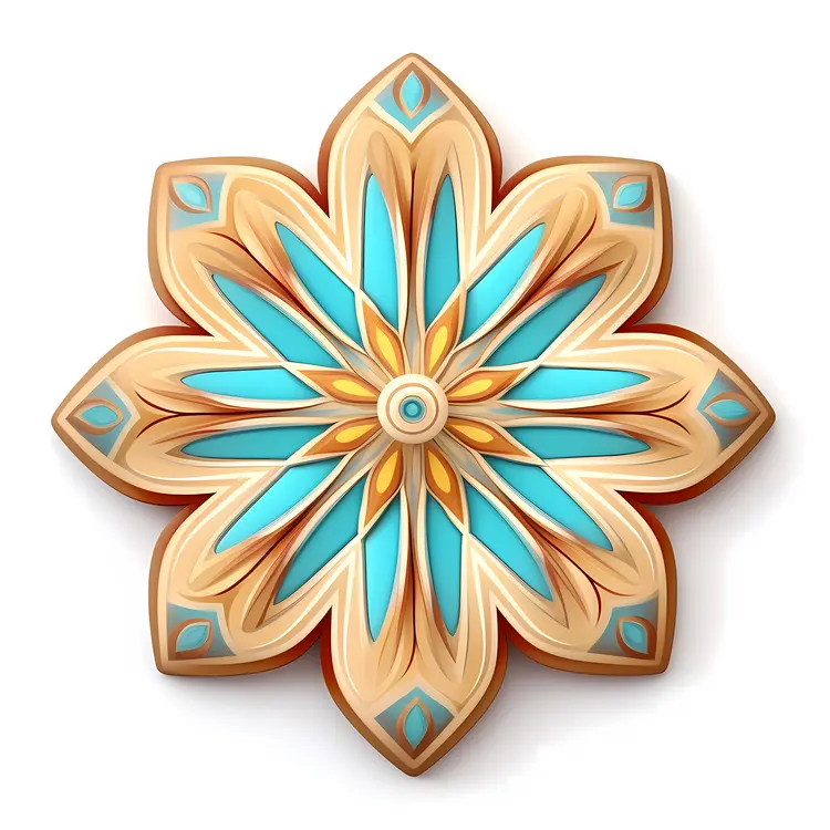 Colorful Patterned Decorative Cookie