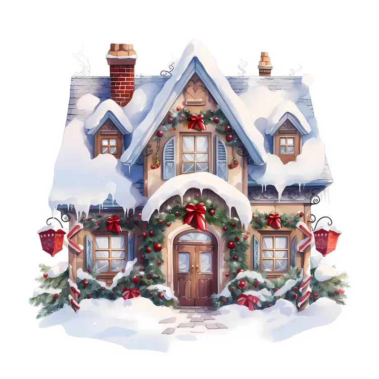 Small cute doodle house