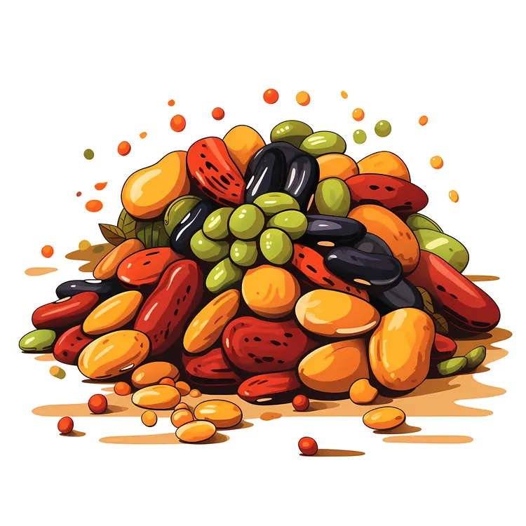 Colorful Beans Pile