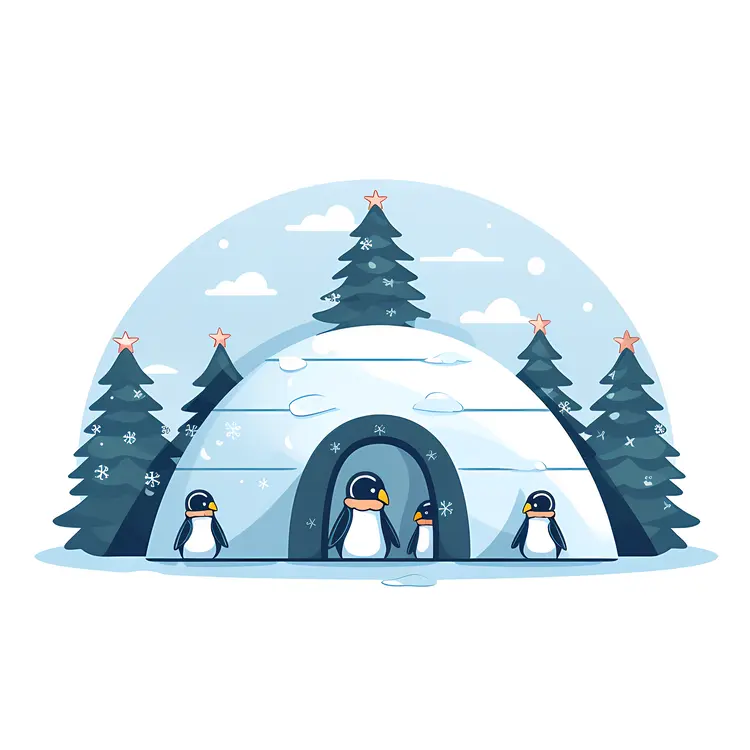 Igloo with Penguins