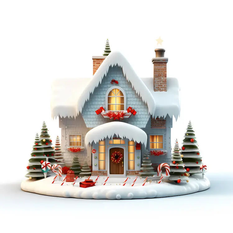 Small cute doodle house