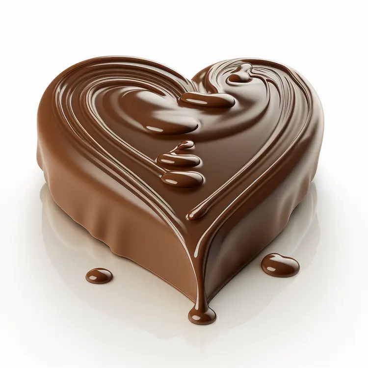 Heart-shaped Chocolate for Valentine's Day