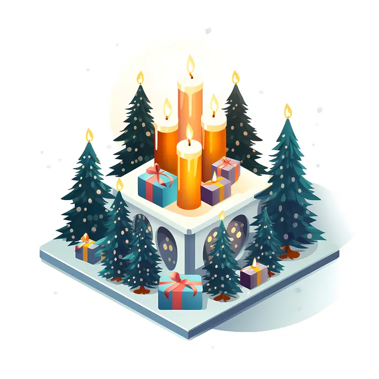 Christmas Candles and Gifts