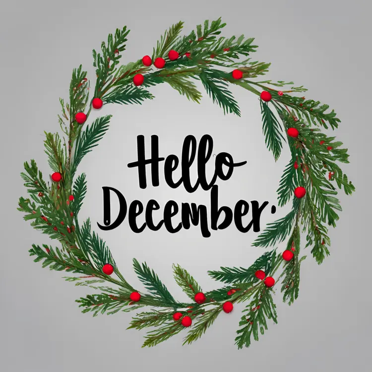 Festive Wreath with Berries