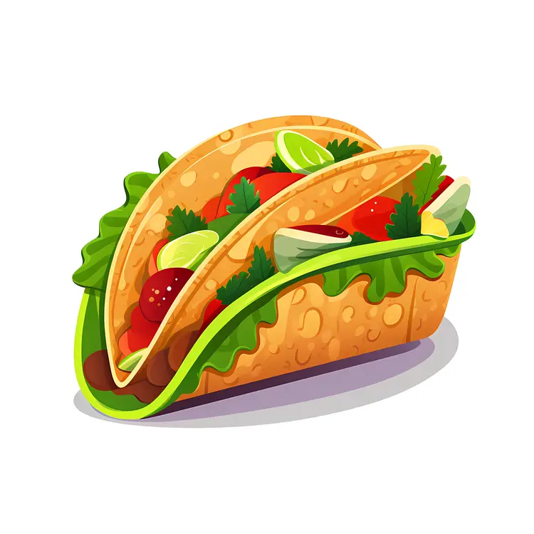 Tasty Taco with Lime and Cilantro