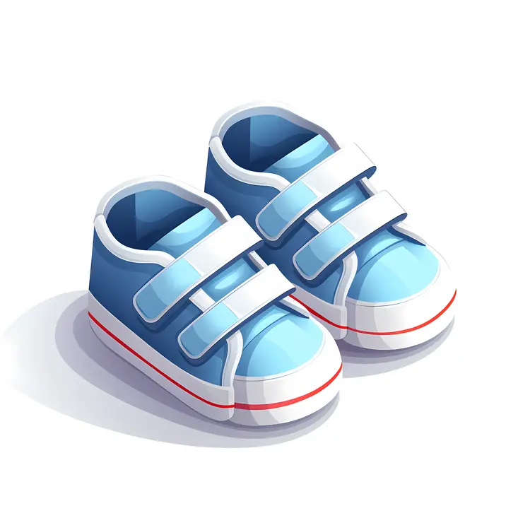 Blue Baby Shoes with Velcro Straps