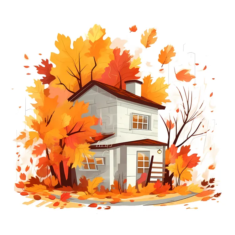 Small cute doodle house