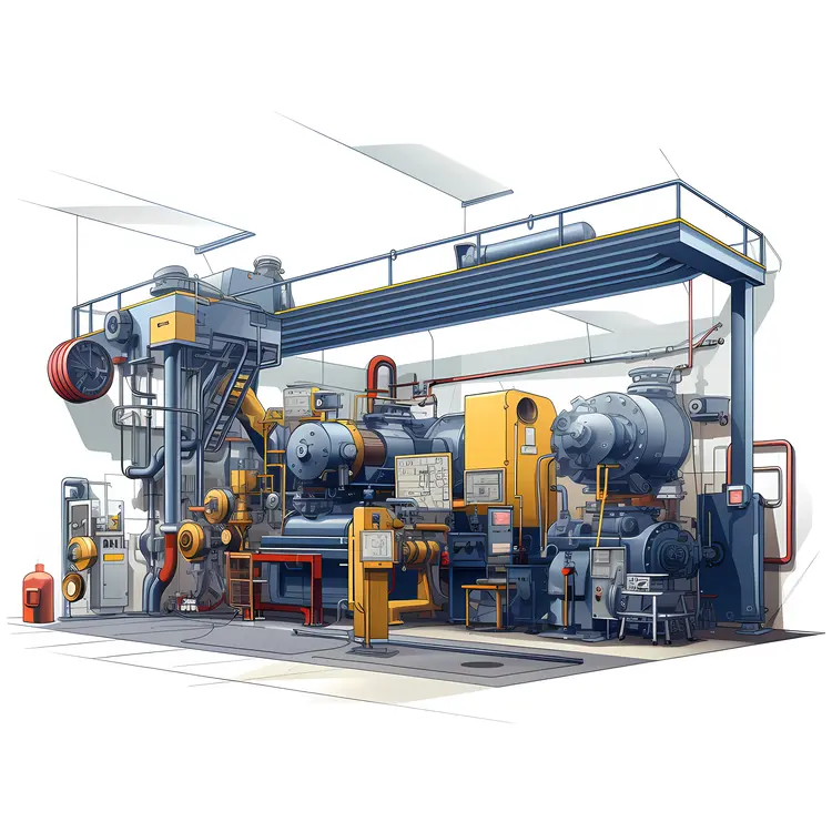 Industrial Machinery Setup