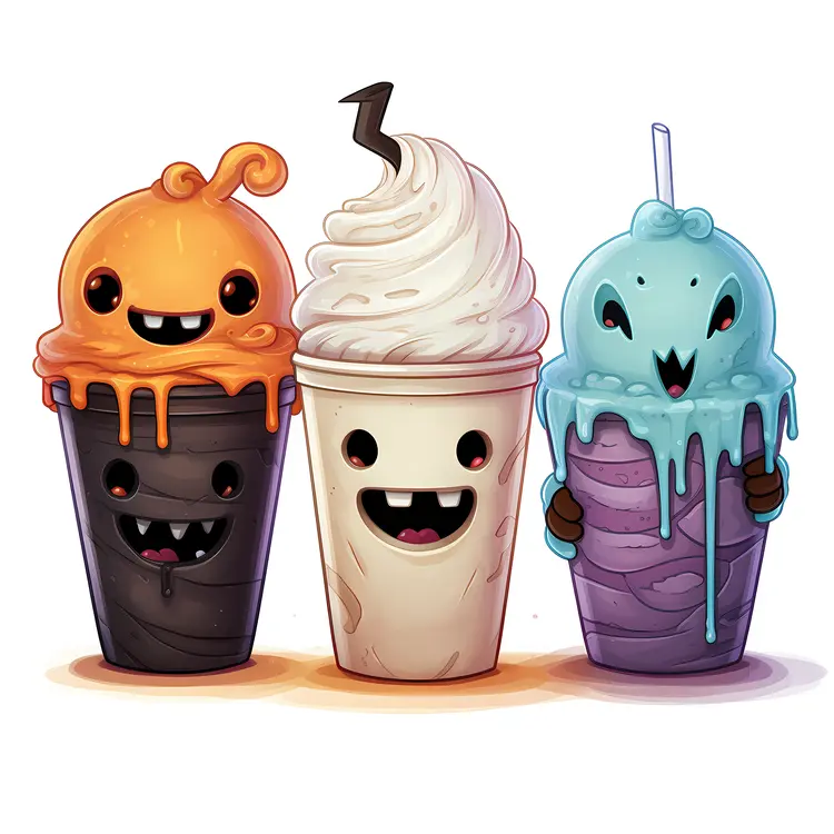 Halloween Pumpkin Milkshake with Whipped Cream