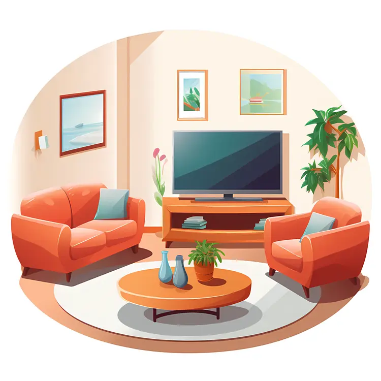 Cozy Living Room with Modern Decor