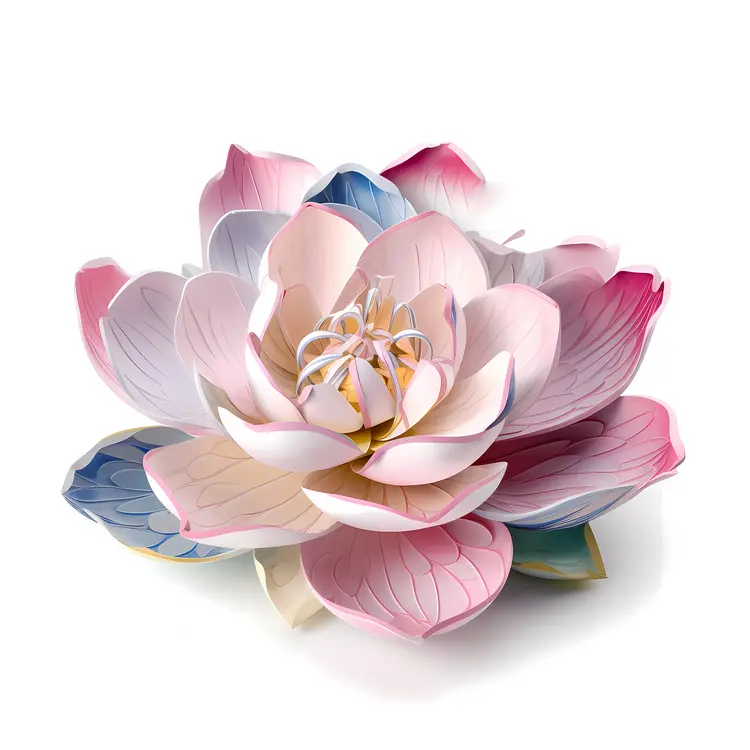 Beautiful Paper Lotus Flower Craft