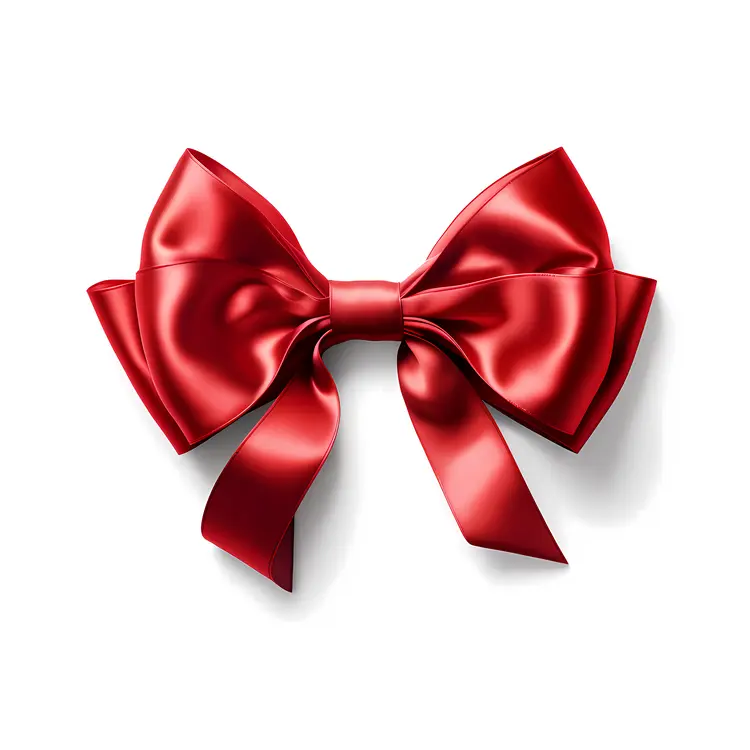 Shiny Red Bow