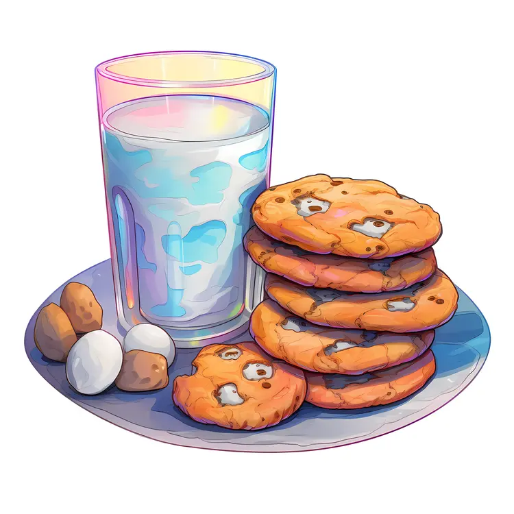 Delicious Milk and Cookies for Christmas