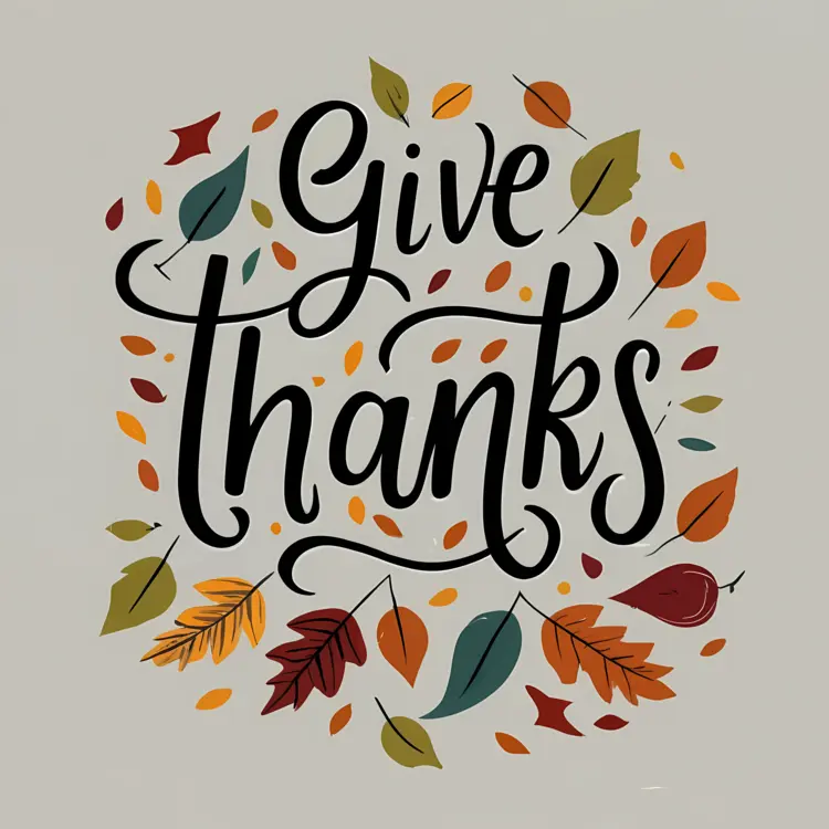Give Thanks with Autumn Leaves
