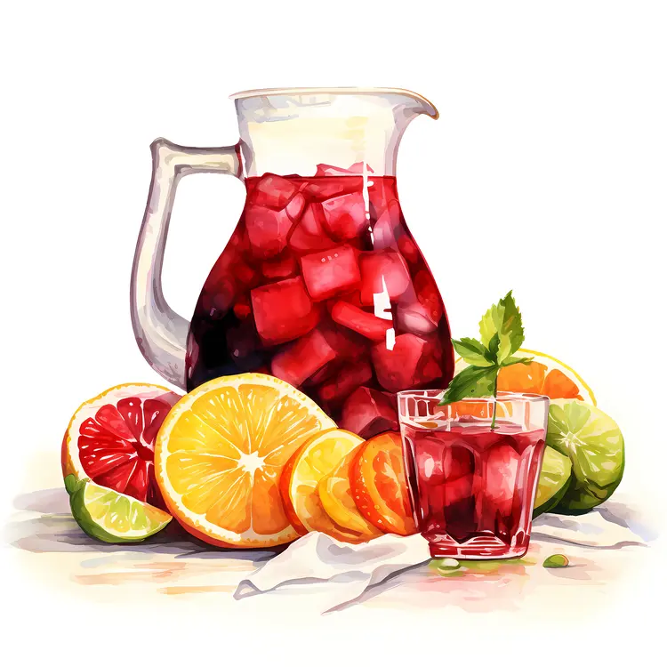 Chilled Fruit Punch with Citrus Slices