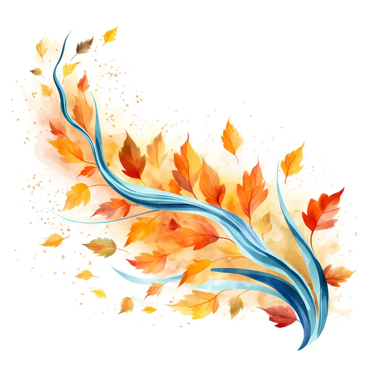 Flowing Autumn Leaves