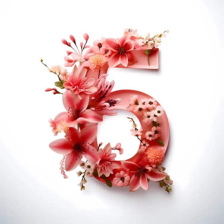 Colorful Floral Number 5