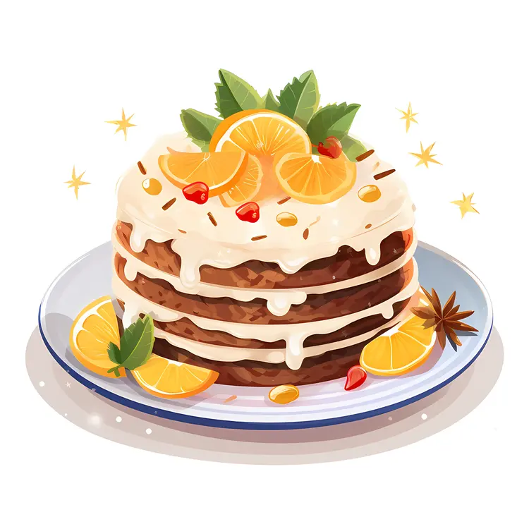 Layered Pancakes with Orange and Cream