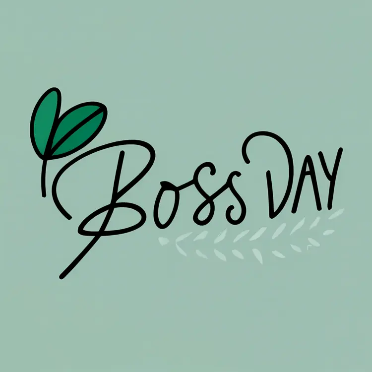 Beautiful cups for boss day concept