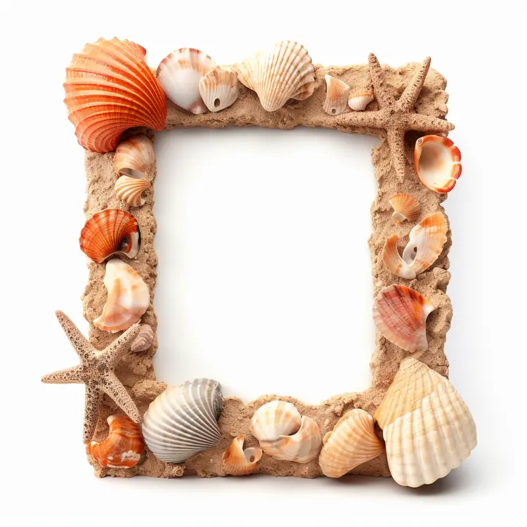 Beautiful Seashell Frame for Beach Memories