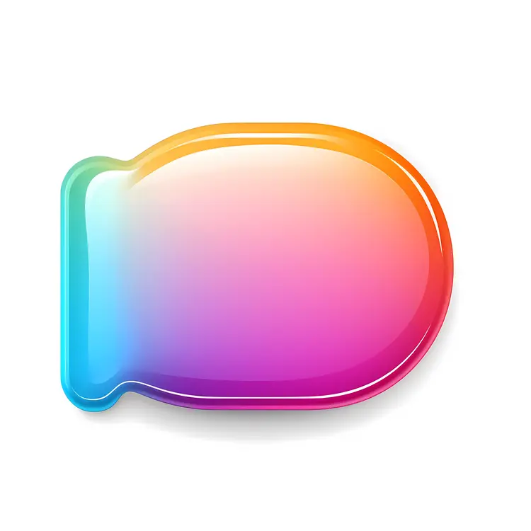 Gradient Bubble Illustration