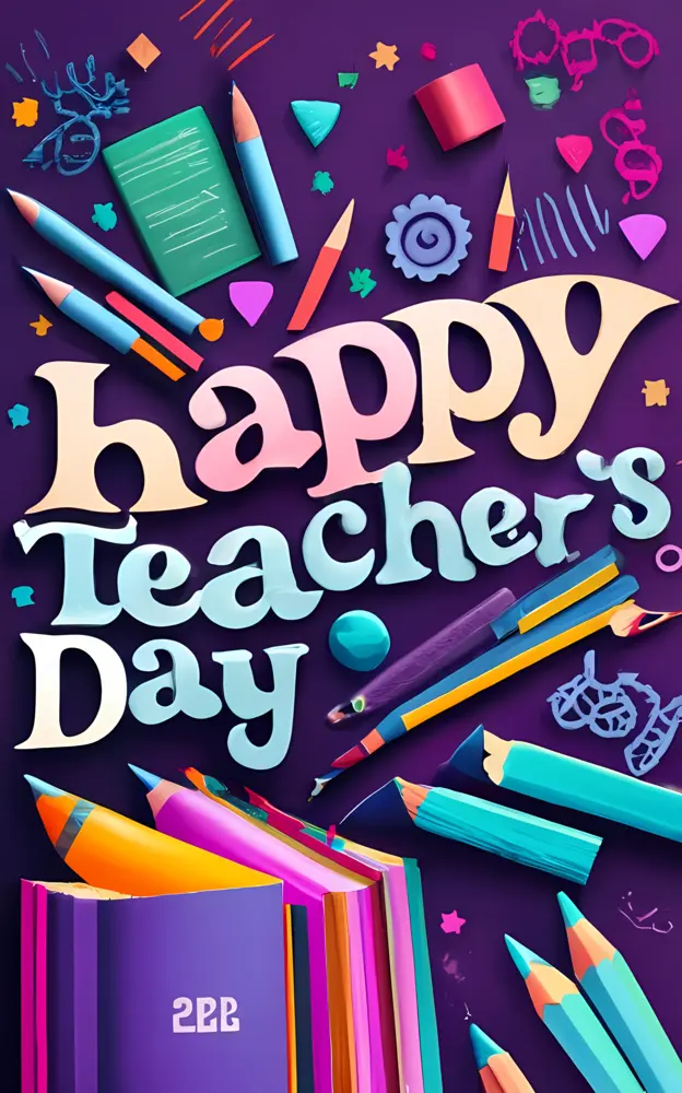 Colorful Teacher's Day Celebration