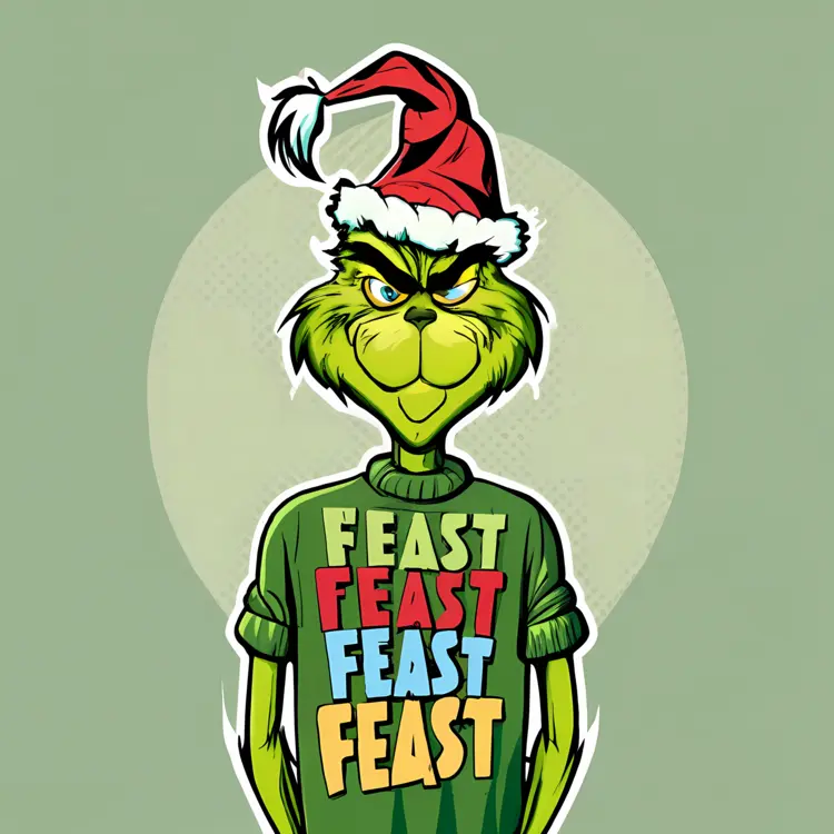 Grinch with Feast Shirt