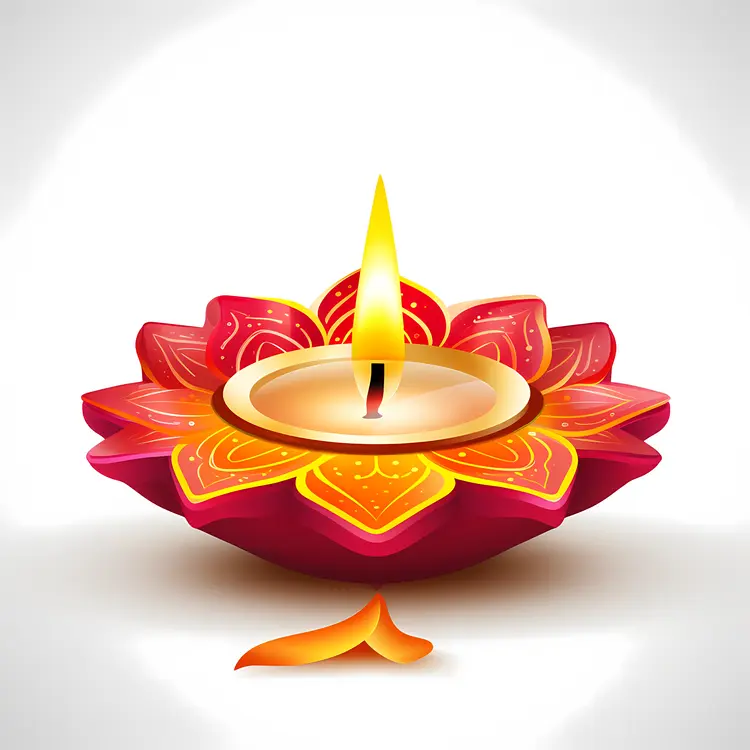 Beautiful Diya Lamp for Diwali Celebration