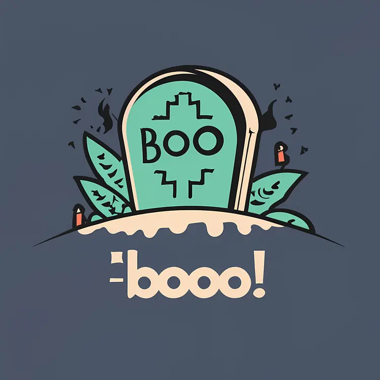Tombstone Saying Boo